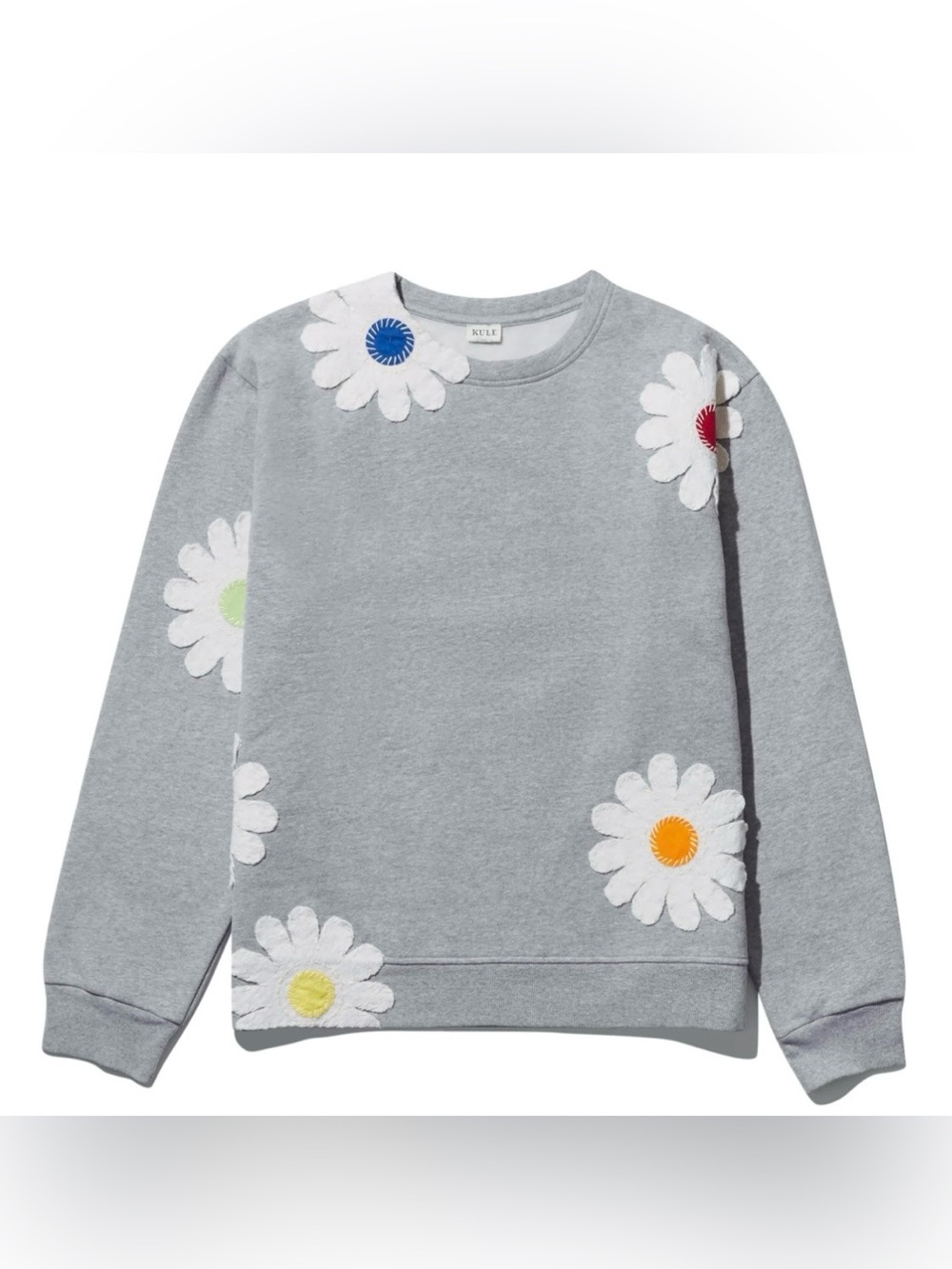 KULE x Alix of Bohemia Flower Patchwork Raleigh Sweatshirt, Medium